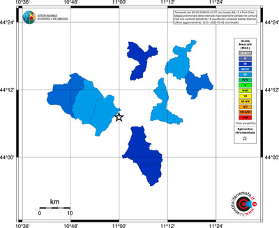 Mappa MCS - territori comuni