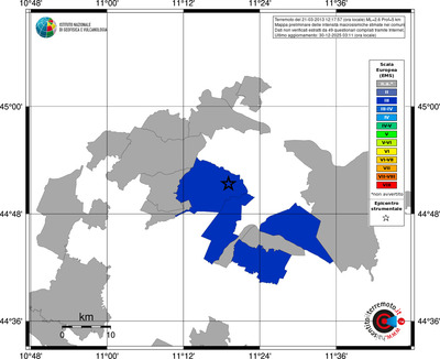Mappa EMS - territori comuni