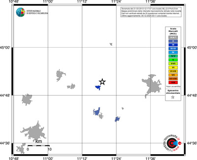 Mappa MCS - territori località