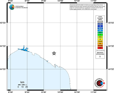 Mappa EMS - territori località