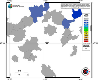 Mappa MCS - territori comuni