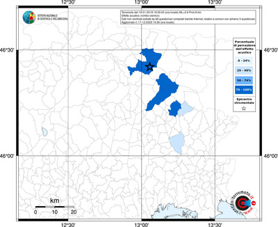 Mappa territorio comunale con almeno 3 questionari