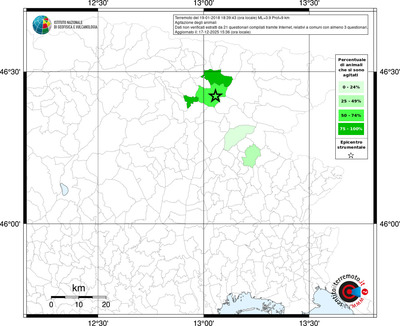 Mappa territorio comunale con almeno 3 questionari