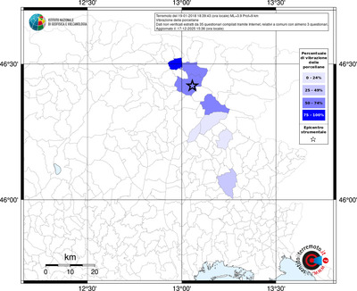 Mappa territorio comunale con almeno 3 questionari