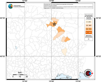 Mappa territorio comunale con almeno 3 questionari