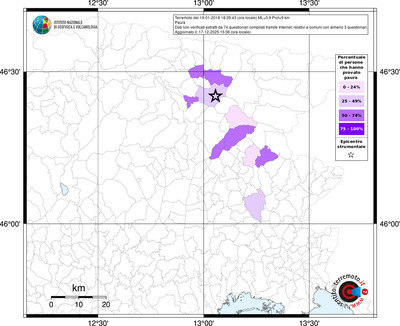 Mappa territorio comunale con almeno 3 questionari