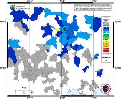 Mappa EMS - territori comuni