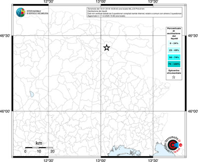 Mappa territorio comunale con almeno 3 questionari