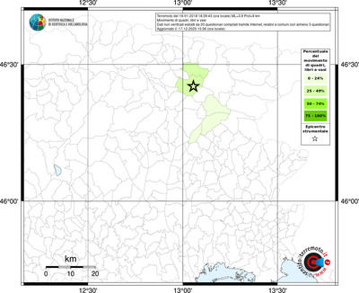 Mappa territorio comunale con almeno 3 questionari