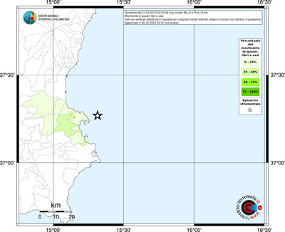 Mappa territorio comunale con almeno 3 questionari