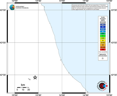 Mappa EMS - territori località