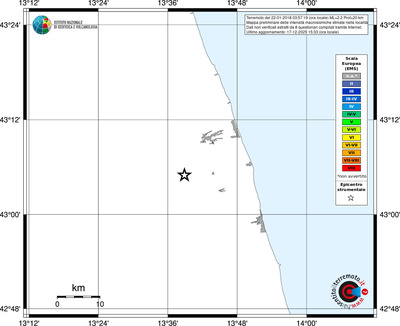 Mappa EMS - territori località