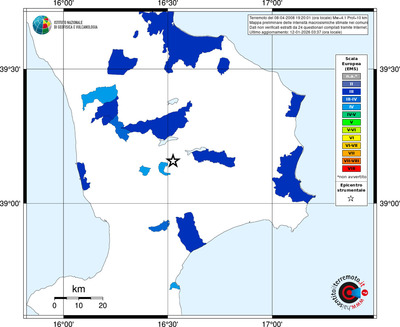 Mappa EMS - territori comuni