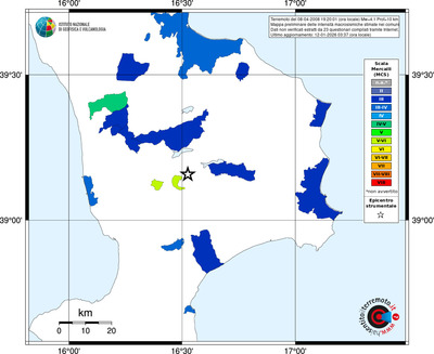 Mappa MCS - territori comuni
