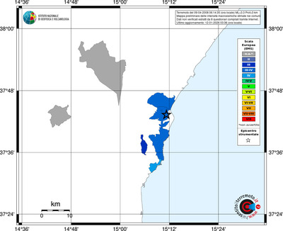 Mappa EMS - territori comuni