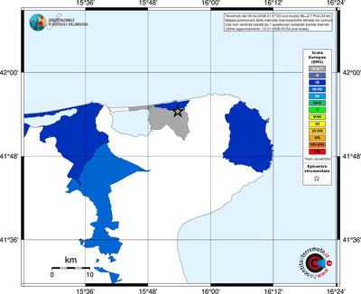 Mappa EMS - territori comuni
