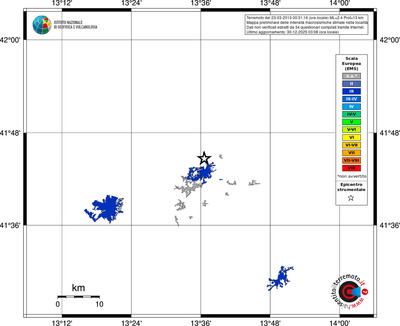 Mappa EMS - territori località