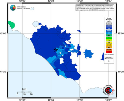 Mappa EMS - territori comuni