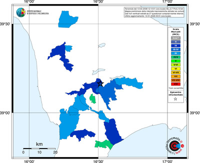 Mappa MCS - territori comuni