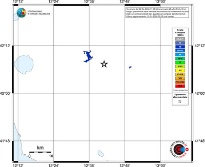Mappa EMS - territori località