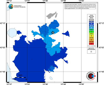 Mappa MCS - territori comuni