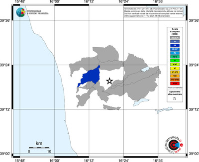 Mappa EMS - territori comuni