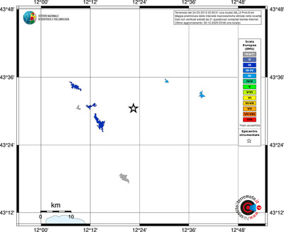 Mappa EMS - territori località