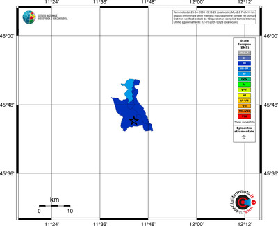 Mappa EMS - territori comuni