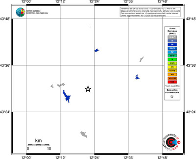 Mappa EMS - territori località