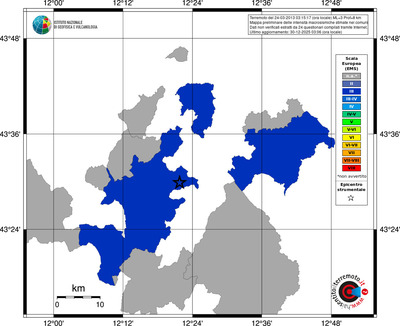 Mappa EMS - territori comuni