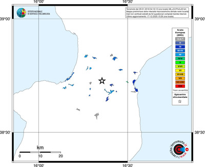 Mappa EMS - territori località