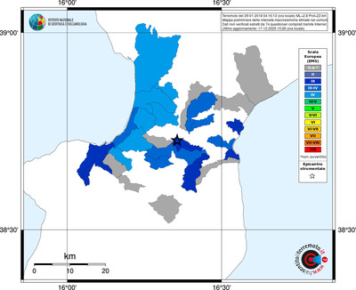 Mappa EMS - territori comuni