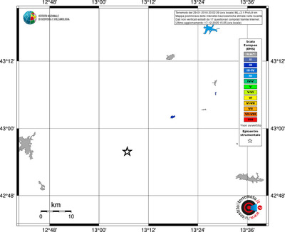 Mappa EMS - territori località