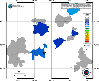 Mappa EMS - territori comuni