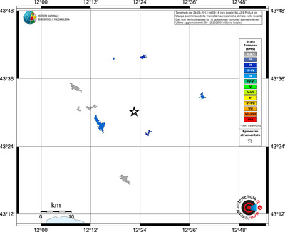 Mappa EMS - territori località