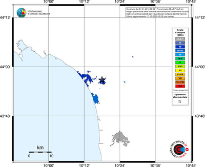 Mappa EMS - territori località