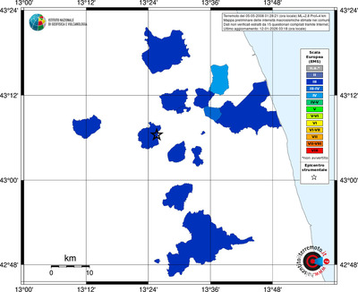 Mappa EMS - territori comuni