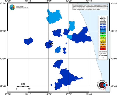 Mappa MCS - territori comuni