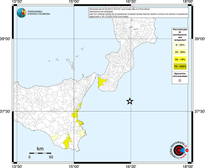 Mappa territorio comunale con almeno 3 questionari