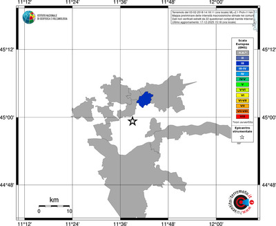 Mappa EMS - territori comuni