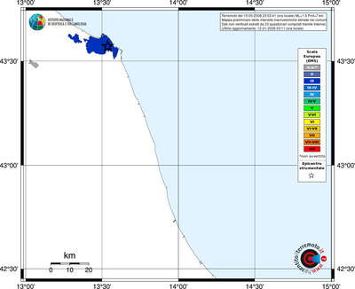 Mappa EMS - territori comuni