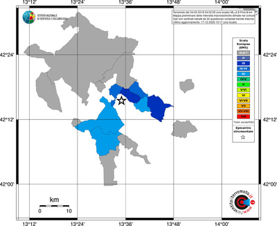 Mappa EMS - territori comuni