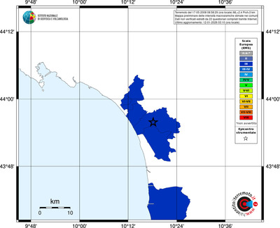 Mappa EMS - territori comuni