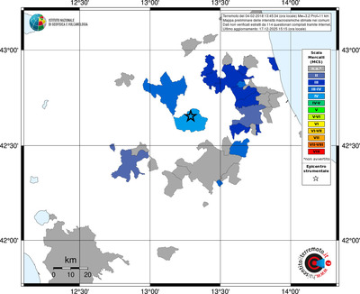 Mappa MCS - territori comuni