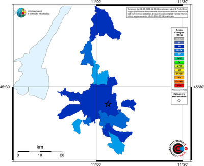 Mappa EMS - territori comuni