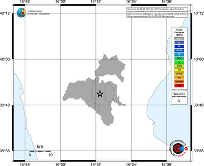 Mappa EMS - territori comuni