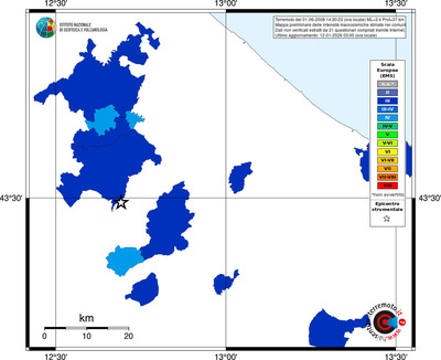 Mappa EMS - territori comuni