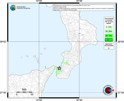 Mappa territorio comunale con almeno 3 questionari
