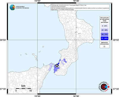 Mappa territorio comunale con almeno 3 questionari