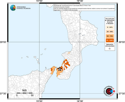 Mappa territorio comunale con almeno 3 questionari